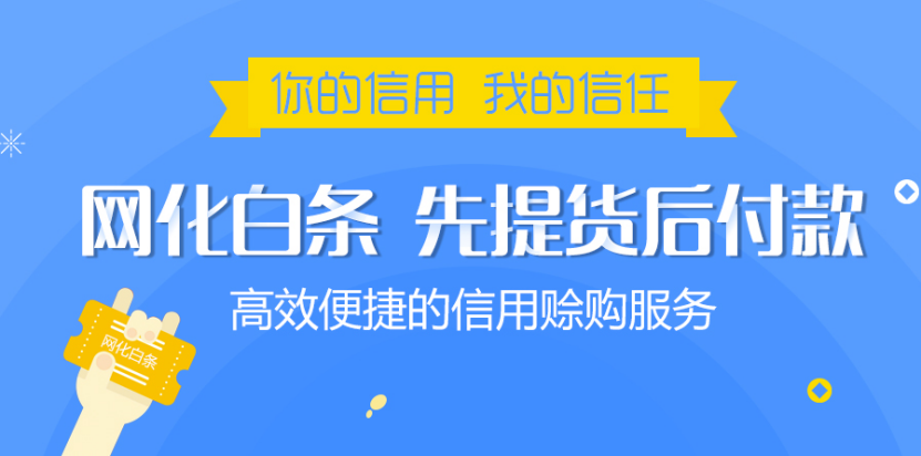 “網(wǎng)化白條”上線 先提貨后付款享受每月100萬賒購體驗 title=